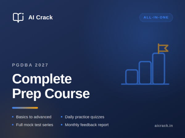 Pfdba PGDBA 2026 COMPLETE PREP